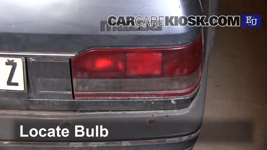 1989 Mazda 323 GLX 1.7L 4 Cyl. Diesel Lights Turn Signal - Rear (replace bulb)